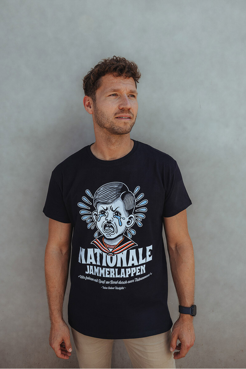 T-Shirt Nationale Jammerlappen Schwarz