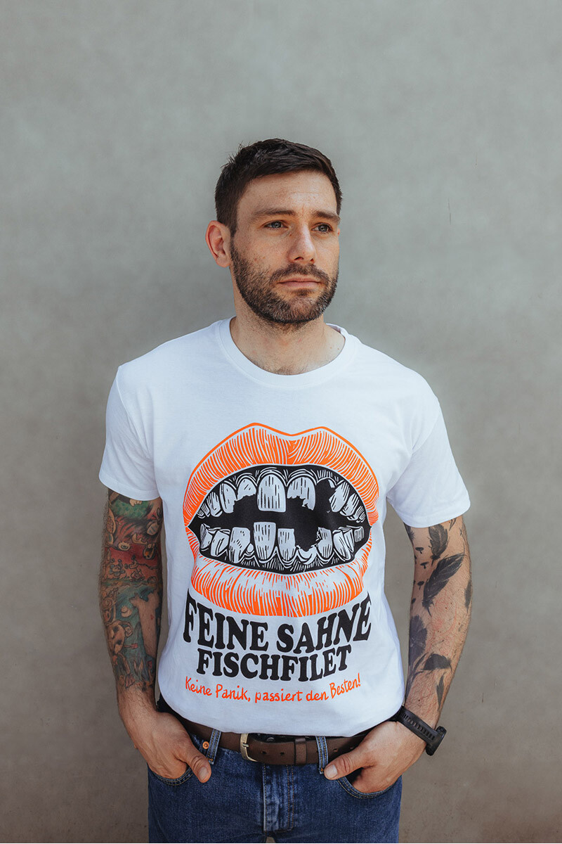 T-Shirt Keine Panik Weiß