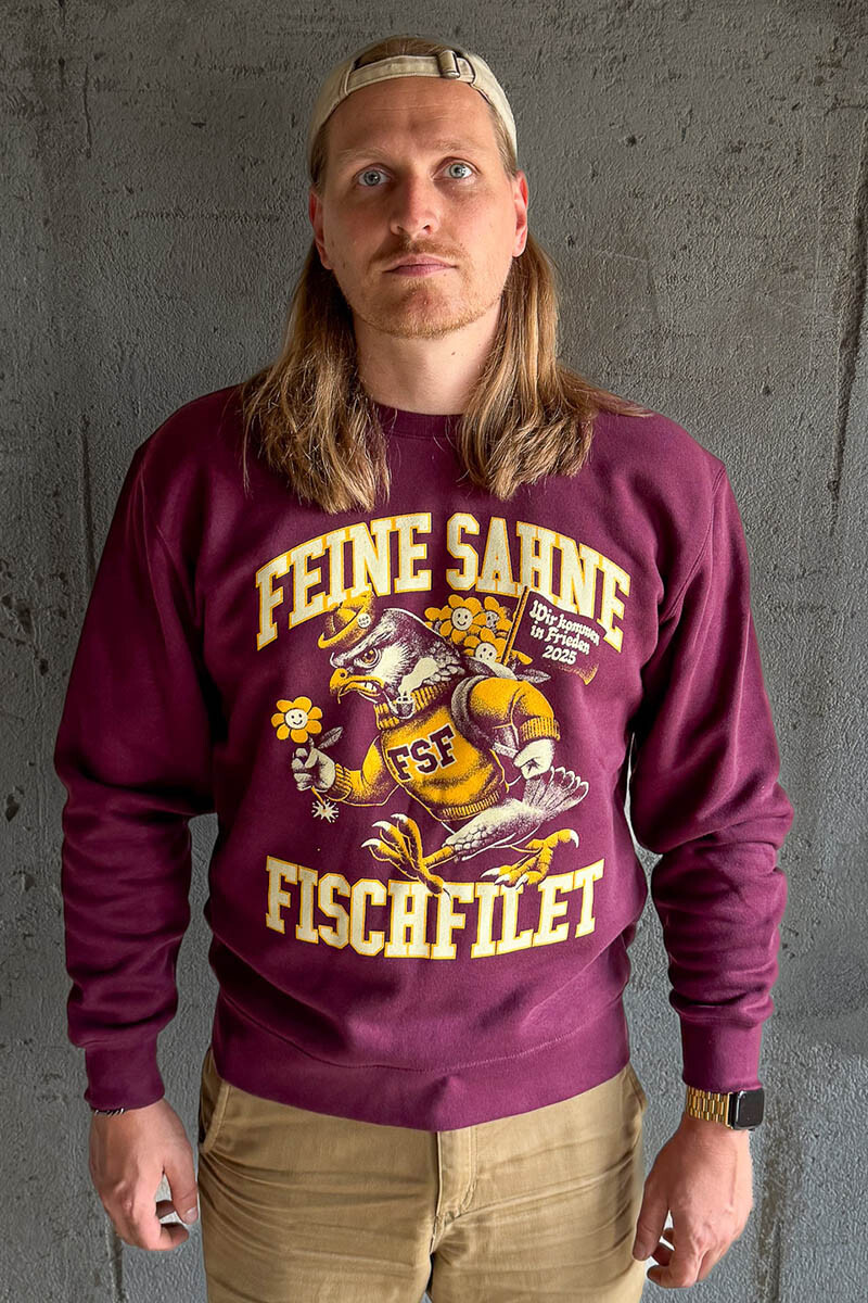 Crewneck Tour Wir kommen in Frieden Somm box