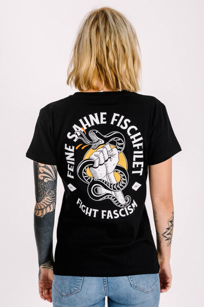 T-Shirt Fight Fascism Black Fitted
