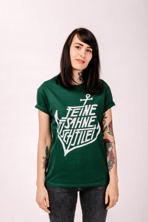 T-Shirt Anker Bottle Green Fitted