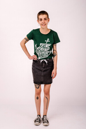 T-Shirt Anker Bottle Green Fitted
