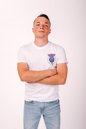 T-Shirt Distel im Beton White Unisex