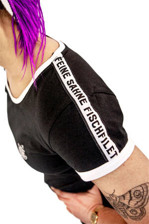 Shirtdress Taped Schwarz