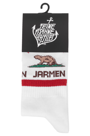 Socken Wasted In Jarmen Weiß