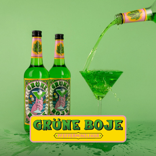 Grüne Boje - Pfefferminzlikör